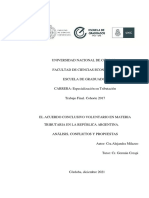 Milazzo, A. B. (2021) - El Acuerdo Conclusivo Voluntario en Materia Tributaria en La República Argentina. Análisis, Conflictos y Propuestas