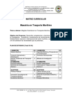 MatrizCurricular Maestria en Transporte Maritimo UMC