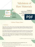 Validation of Raw Materials - KLP 12