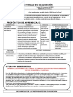 Sesion de Evaluacion - Ficha de Evaluacion para El Estudiante - Lunes 21 - Personal