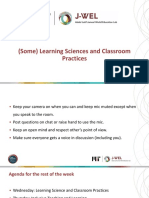  Learning Sciences and Classroom Practices