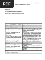 Year 4 English Lesson Plans by Miss Ash | PDF | Teachers | Learning