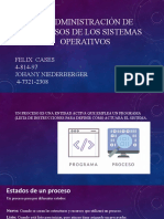 La Administración de Procesos de Los Sistemas Operativos