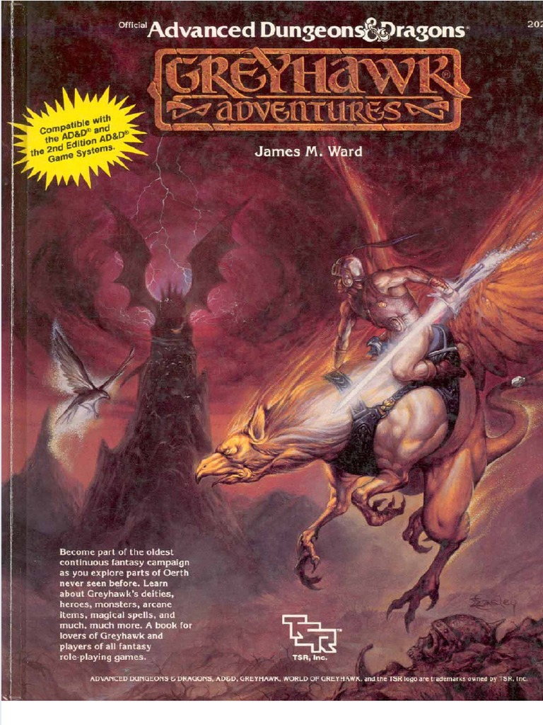 2nded Greyhawk Adventures PDF Dungeons and Dragons Tsr, Inc. photo