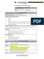 Formato Plan de Trabajo Prácticas Profesionales