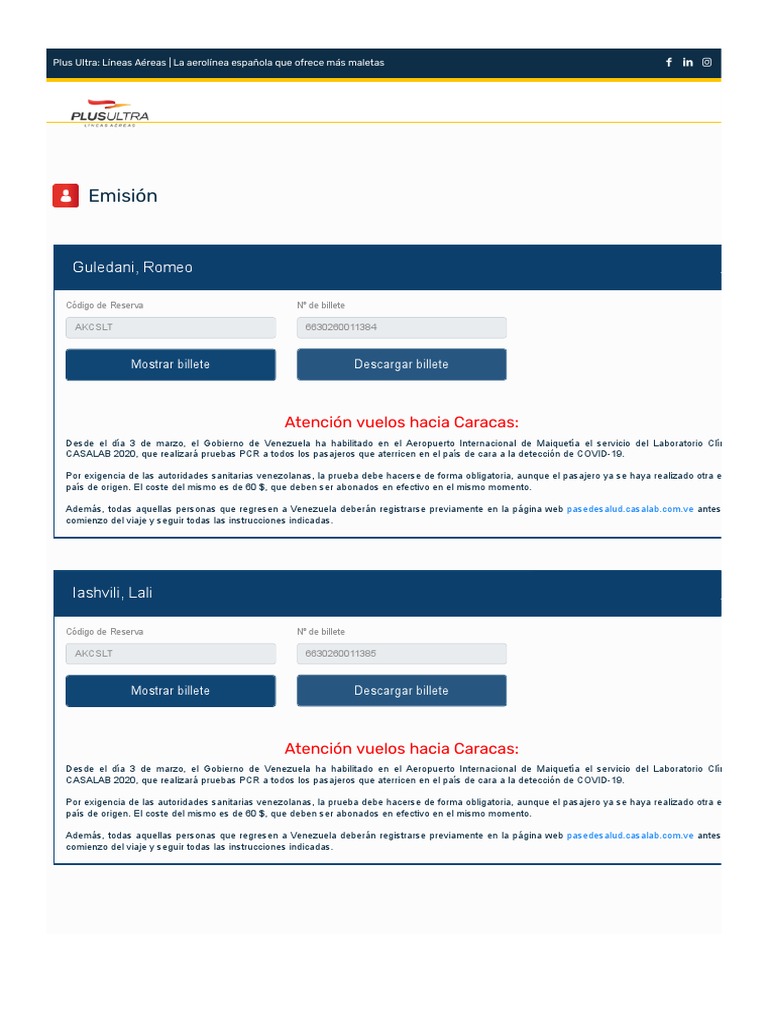 Avianca Ver Mi Reserva