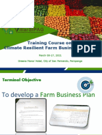Training Course On Climate Resilient Farm Business School