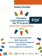 Circular 1 Escuela Latinoamericana de Primavera Extensión e Integralidad