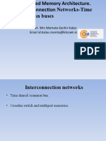 Interconnection Networks and Time Shared or Common Buses