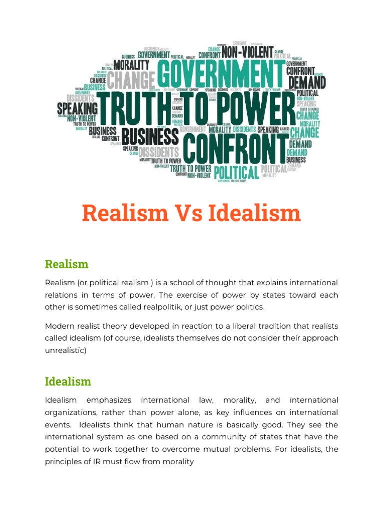 Difference Between Idealism And Realism – AOYBX