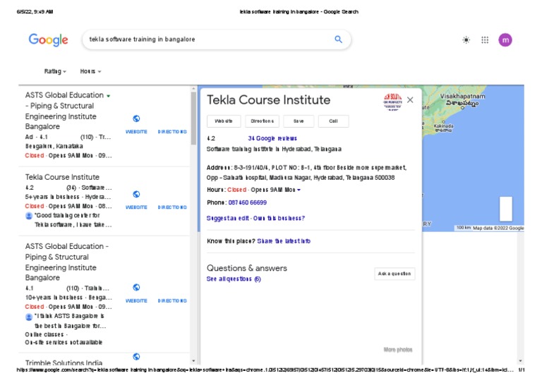 Tekla Software Training in Bangalore - Google Search | PDF | Bangalore