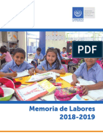 Memoria de Labores 2018-2019