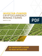 Investor Guide to Mitigating Risks of Cryptocurrency Mining Farm Investments