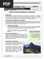 Aspectos Que Fundamentan La Peruanidad