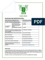 ICAR 2022: Fee Details and Important Dates