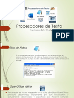 Procesadores de Texto