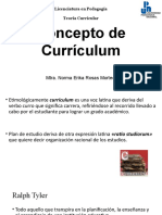 UPN. Concepto de Curriculum