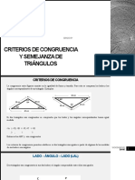 Criterios de congruencia y semejanza de triángulos