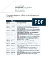 Eventos e exames da gestação de 5 semanas