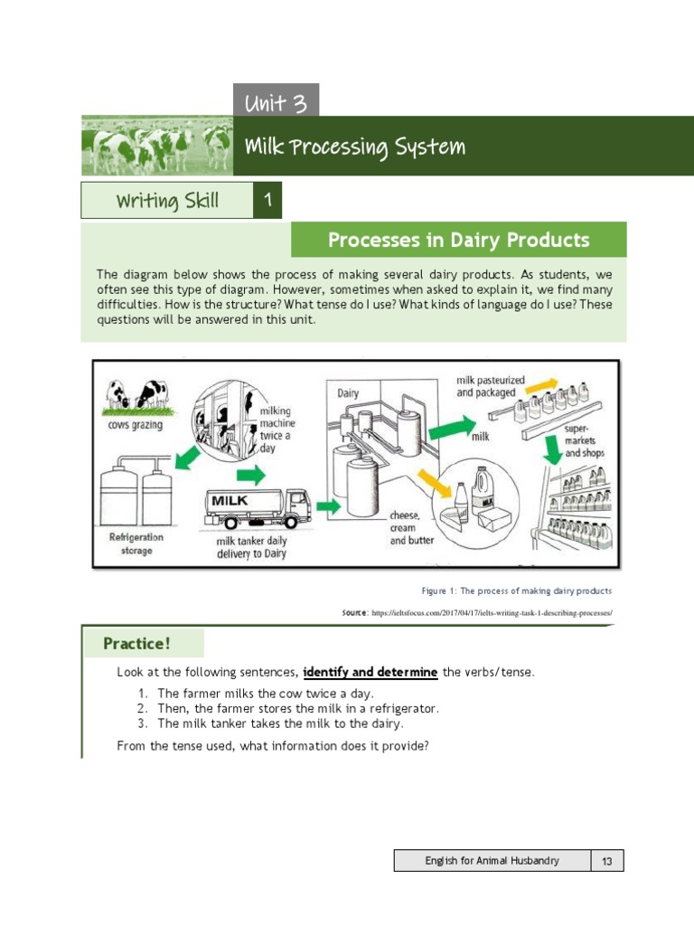 Unit 3 PDF Verb Dairy