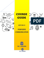 Purposive Communication Course Guide Term 1 AY 22-23