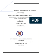 FInanacial Performance Analysis of HDFC Bank