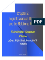 Logical Database Design and The Relational Model