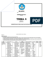 Silabus Kelas 1 Tema 4