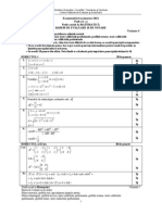 Barem de Corectare BAC 2011 - Matematica M2