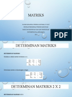 Matriks Determinan