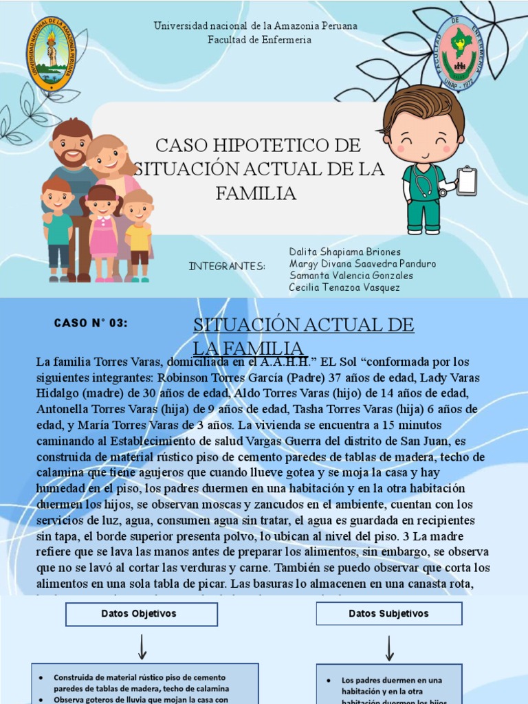 Caso Hipotetico de Situacion Actual de La Familia | PDF | Materiales