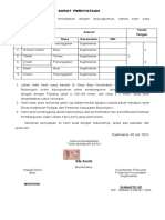 Surat Pernyataan Kesanggupan Lahan