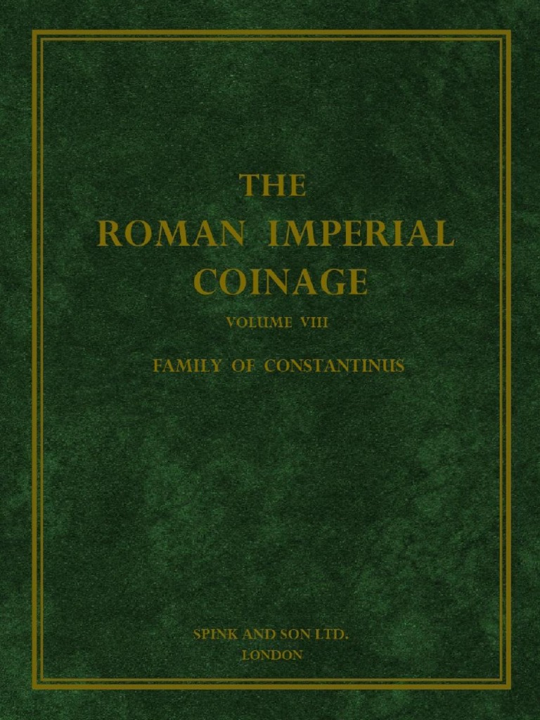 Roman Imperial Coinage Vol. VIII | PDF