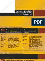 Business English Material: Level 2 - Rank A