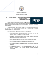 I. Executive Summary: Climate Change and The Philippines Executive Brief, 2018 Commission On Climate Change