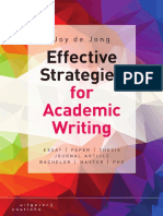Effective Strategies For Academic Writing