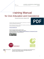Training Manual: For Civic Education and Coexistence