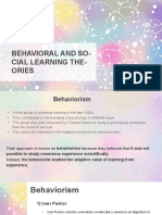 Behaviorism and Social Learning Theory FOUNDATION