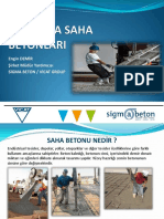 saha betonları