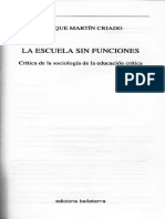 MARTIN CRIADO.-La Conformacion Historica Del Campo Escolar, 201