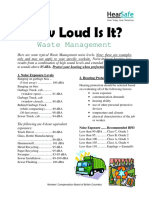 How Loud Is Waste Management