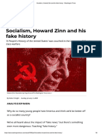 Socialism, Howard Zinn and His Fake History - Washington Times