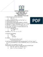Worksheet No. 2 - Ch-2-Polynomials
