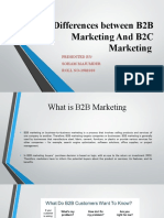 Differences Between B2B Marketing and B2C Marketing
