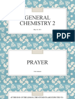 General Chemistry 2-051822