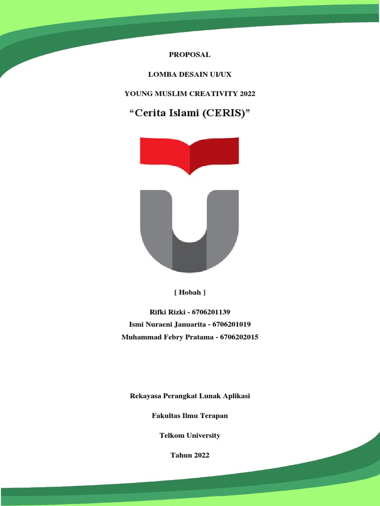 Proposal Lomba Desain UI/UX CERIS | PDF
