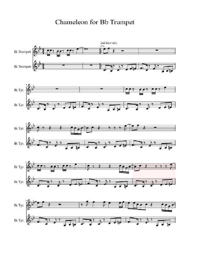 Chameleon Trumpet | PDF