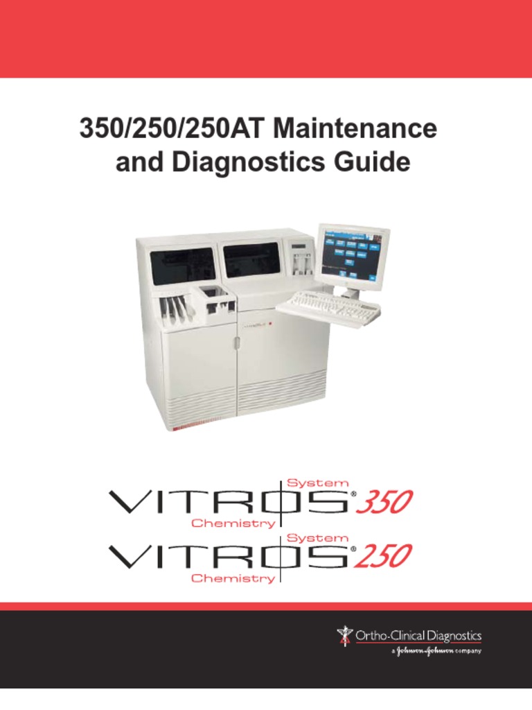 . Chemistry Vitros Vitros 350 Manuals Maintenance & Troubleshooting