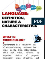 Language:: Definition, Nature & Characteristics