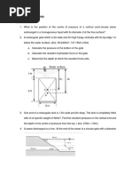 EC311: Fluid Mechanics Tutorial Sheet 01